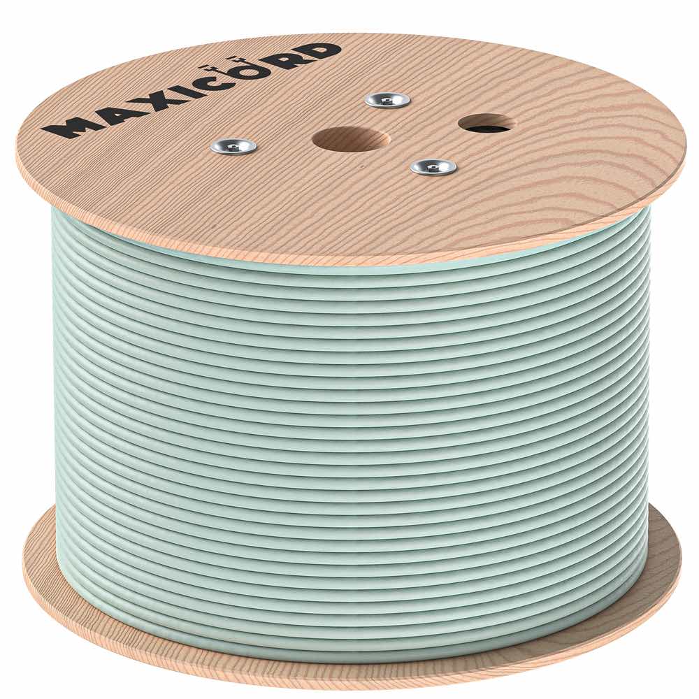 Кабель витая пара Maxicord кат.6A U/UTP4 CU 23AWG LSZH нг(А)-HF, аква, 500 м